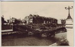 AK Foto Namur Ortsansicht mit zerstörter Brücke 1.WK Belgien 1915