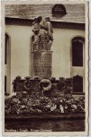 AK Foto Annaberg im Erzgebirge Krieger-Ehrenmal mit Kränzen 1940
