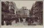 AK Paris L'Avenue de l'Opera Grand Hotel du Louvre Frankreich 1910