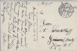 AK Bensheim a. d. Bergstraße Ortsansicht mit Hemsberg Feldpost 1915