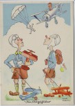 Künstler-AK Aquarell Flieger-Humor Nr. H II/1 1940