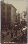 AK Foto Bozen Obstmarkt mit Menschen Hotel Südtirol Italien 1914
