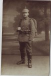 AK Foto Soldat in Uniform Pickelhaube Koppel 1.WK Chemnitz 1916