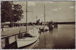 AK Foto Ostseebad Zingst Hafen mit Schiffen 1959