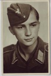 VERKAUFT !!!   AK Foto Soldat in Uniform Schiffchen Wehrmacht Porträt 2.WK Athen 1944