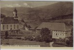 AK Hofstetten bei Haslach Kirche mit Gasthaus zu den drei Schneeballen Kinzigtal 1910