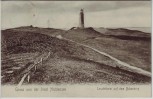 AK Gruss von der Insel Hiddensee Leuchtturm auf dem Bakenberg 1907