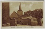 AK Eilenstedt b. Halberstadt Kirche mit alter Schule 1920 RAR