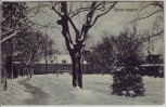 VERKAUFT !!!   AK Berlin Steglitz Hausansicht Park im Winter 1920