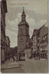 AK Berlin Spandau St. Nikolaikirche mit Straßenbahn 1915