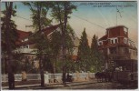AK Berlin Spree Garten Treptow von der Sternwarte aus gesehen mit Straßenbahn 1910 RAR