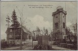 AK Auersberghaus und Aussichtsturm auf dem Auersberg bei Wildenthal Eibenstock 1908