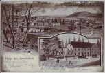 AK Gruss aus Ammelshain Ortsansicht mit Gasthof bei Naunhof 2 1909