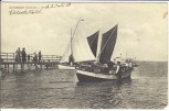 AK Ostseebad Grömitz in Holstein Steg mit Booten 1910