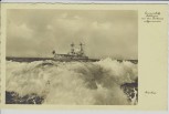 AK Foto Linienschiff Schlesien von der Barkasse aufgenommen 1932