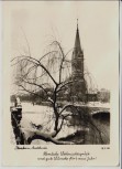 AK Foto Pforzheim Blick auf Stadtkirche im Winter 1960