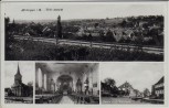 AK Mehrbild Jöhlingen Kirche Bahngleis Walzbach Walzbachtal 1939