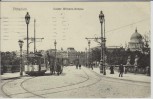 AK Potsdam Kaiser Wilhelm-Brücke mit Straßenbahn Feldpost 1916 RAR