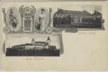 AK Lány u Rakovníka Křivoklát Schloss Lana und Burg Pürglitz Böhmen Tschechien 1900