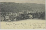 AK Gruss aus Oppenau im Renchtal Ortsansicht mit Kirche 1901