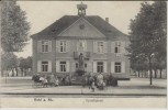 AK Kehl am Rhein Sparkasse mit Menschen 1921
