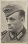 AK Foto Soldat in Uniform Schiffchen Wehrmacht Porträt 2.WK 1942
