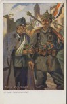 Künstler-AK Albin Tippmann In treuer Waffenbrüderschaft 1.Weltkrieg 1916