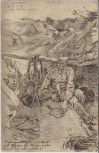 Künstler-AK Skizzen vom Kriegsschauplatz von O.J. Olbertz 1. Weltkrieg 1915
