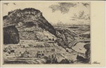 Künstler-AK Radierung Artur Henne Festung Königstein Sächsische Schweiz 1930