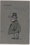 Künstler-AK Ein Saukerl ! ein Schwein als Mensch J.B.B. 1909 RAR