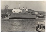 AK Foto Ostseestadt Saßnitz mit Eisenbahnfährschiff MS Sassnitz 1961