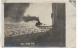 AK Foto Dampfer im Eise 1.WK Weltkrieg 1918