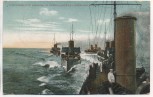 AK Torpedoboot Division in geschlossener Ordnung Soldatenkarte 1910