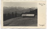 VERKAUFT !!!   AK Foto Lenggries Finstermünz-Alm b. Bayernhütte am Latschenkopf 1934