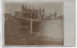 AK Foto Halver im Märkischen Kreis Arbeiter auf Baustelle 1908