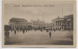 AK Leipzig Augustusplatz Cafe Corso Neues Theater mit Menschen 1915