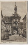 AK Bamberg Rathaus mit Strasse 1932