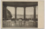 VERKAUFT !!!   AK Friedrichshafen Bodensee Kurgarten-Hotel Blick von der Terrasse auf den See und die Alpen 1920