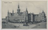 AK Dresden Schloss mit Denkmal 1920