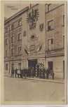 AK Guben Kaserne Eingang mit Soldaten Feldpost 1917