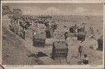 AK Nordseebad Wyk a. Föhr Strand mit Fahnen 1928