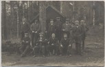 AK Foto Friedrichsheim Gruppe Männer vor Hütte b. Malsburg-Marzell 1912