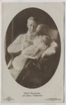 VERKAUFT !!!   AK Foto Unser Kronprinz mit seinem Töchterchen Wilhelm von Preußen 1915