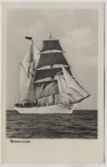 AK Foto Schiff Segelschulschiff Wilhelm Pieck 1956