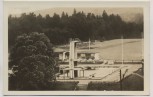 AK Foto Friedrichroda Thüringen Schwimmbad mit Sprungturm 1950