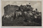 AK Foto Streiberg Die Streitburg mit Fahne Fränkische Schweiz b. Wiesenttal 1935
