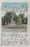 AK Dresden Bismarck-Denkmal mit Menschen 1907