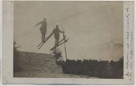 AK Foto Johanngeorgenstadt Verbandsskifest Skispringen Doppelsprung Schanze 1910 absolut RAR