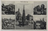 AK Mehrbild Nürnberg Hitlerplatz Henkersteg Stempel Reichsparteitage 1936