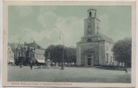 AK Husum Markt mit Kirche u. Asmussen-Woldsen-Brunnen 1916